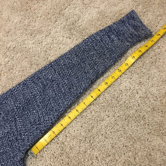 100% Cotton GAP Blue & White Heavy Knit Open Cardigan - Picture 16 of 16